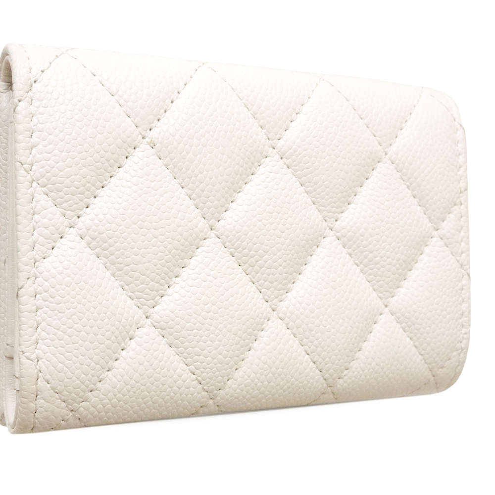 Pre-Loved Chanel CC Quilted Caviar Flap Card Holder Wallet - Picture 2 of 10